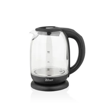 Fierbator apa ZILAN ZLN-3956 cu control temperatura 60-100°C, iluminare LED, sticla 1.7L, 2200W