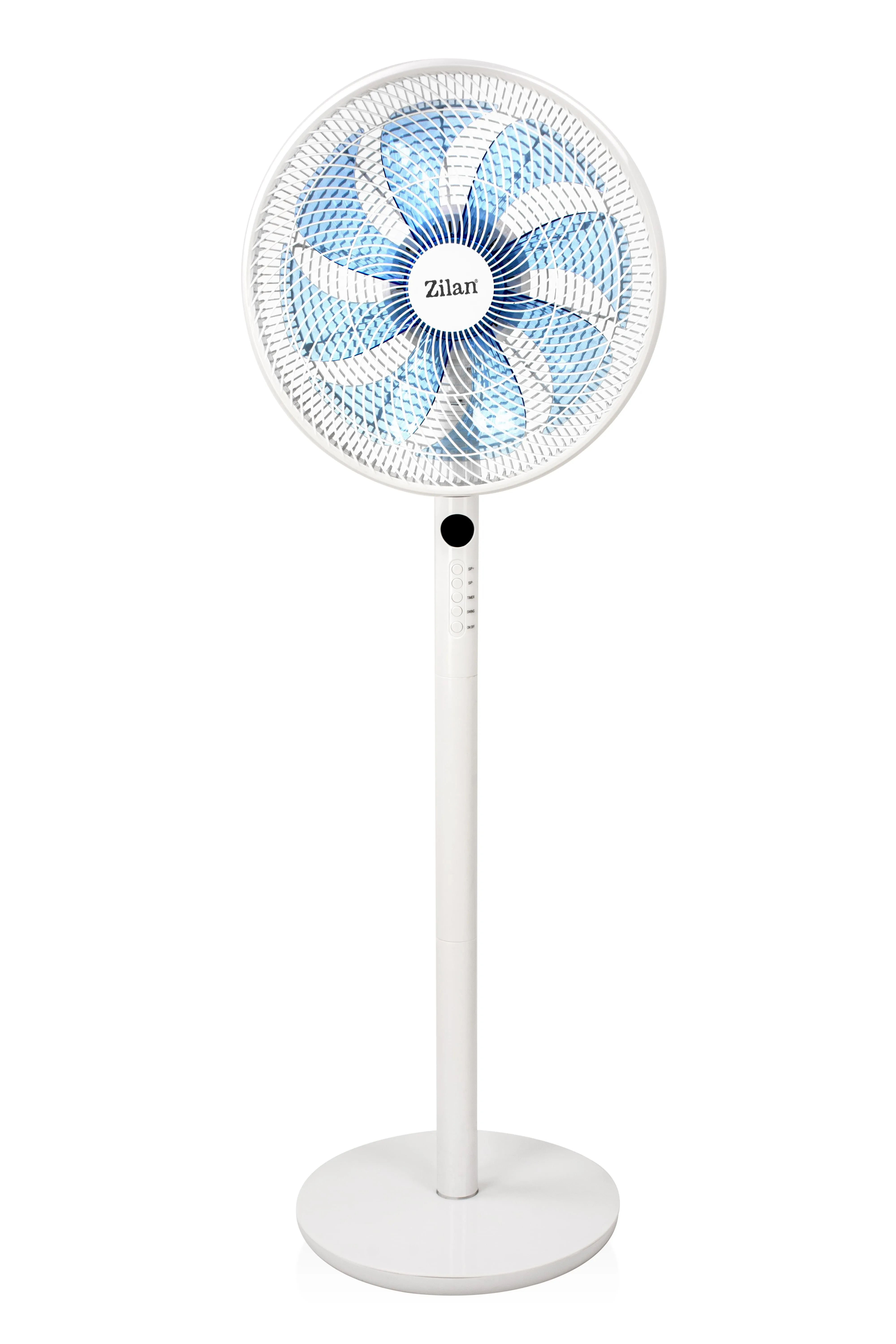 Ventilator cu picior ZILAN ZLN-3765 - 9 viteze, telecomanda, timer 10h, inaltime reglabila 130cm