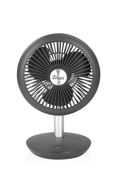 Ventilator portabil reincarcabil ZILAN ZLN-4000 - USB, 4 viteze, oscilatie verticala, autonomie 15h