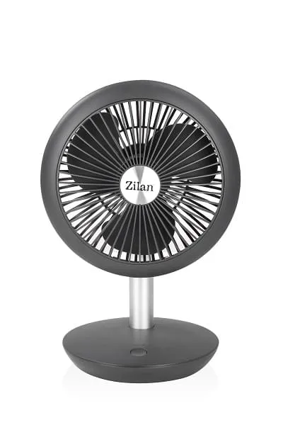 Ventilator portabil reincarcabil ZILAN ZLN-4000 - USB, 4 viteze, oscilatie verticala, autonomie 15h