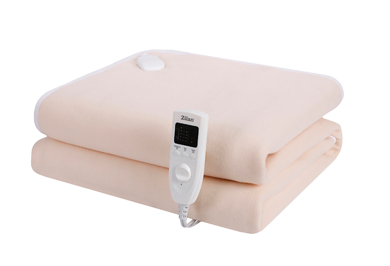 Patura electrica termica ZILAN 150x80cm - 5 trepte incalzire, timer 10h, 60W - crem