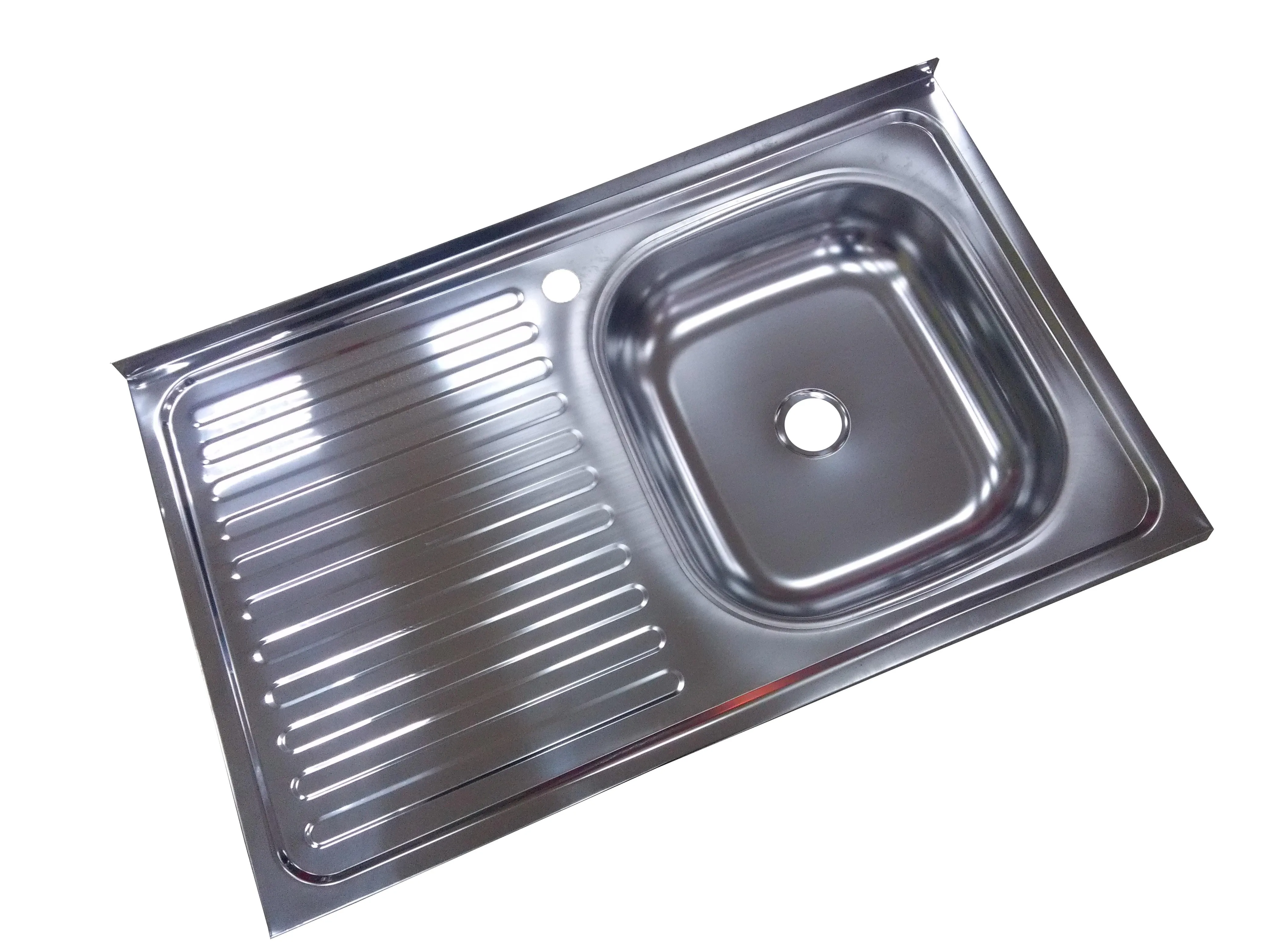 Chiuveta inox 50x80cm cu picurator dreapta - include sifon si ventil scurgere