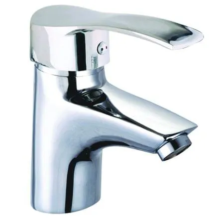Baterie lavoar ZINOX ZLN-8532 monocomanda - corp alama, finisaj crom, cartus ceramic 40mm