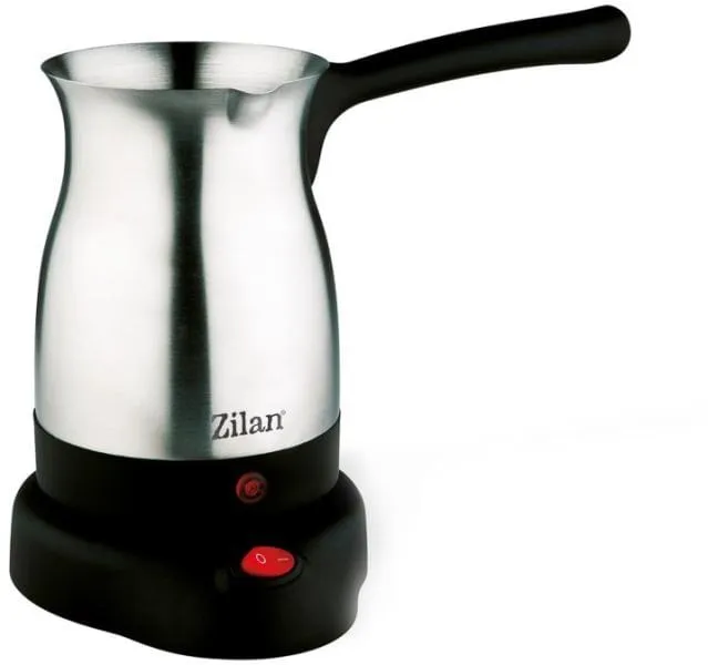 Ibric electric cafea Zilan ZLN-3628 - 800W, 6 cesti, otel inoxidabil, rotire 360°