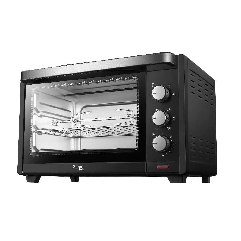 Cuptor electric Zilan ZLN-1017 ROJIN - 35L, 1600W, convectie, retete pre-programate, Negru