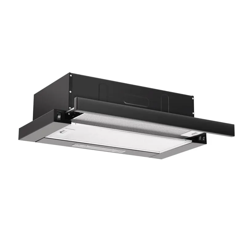 Hota incorporabila Zilan ZLN1895 - 60cm, 450 m³/h, filtru lavabil, negru