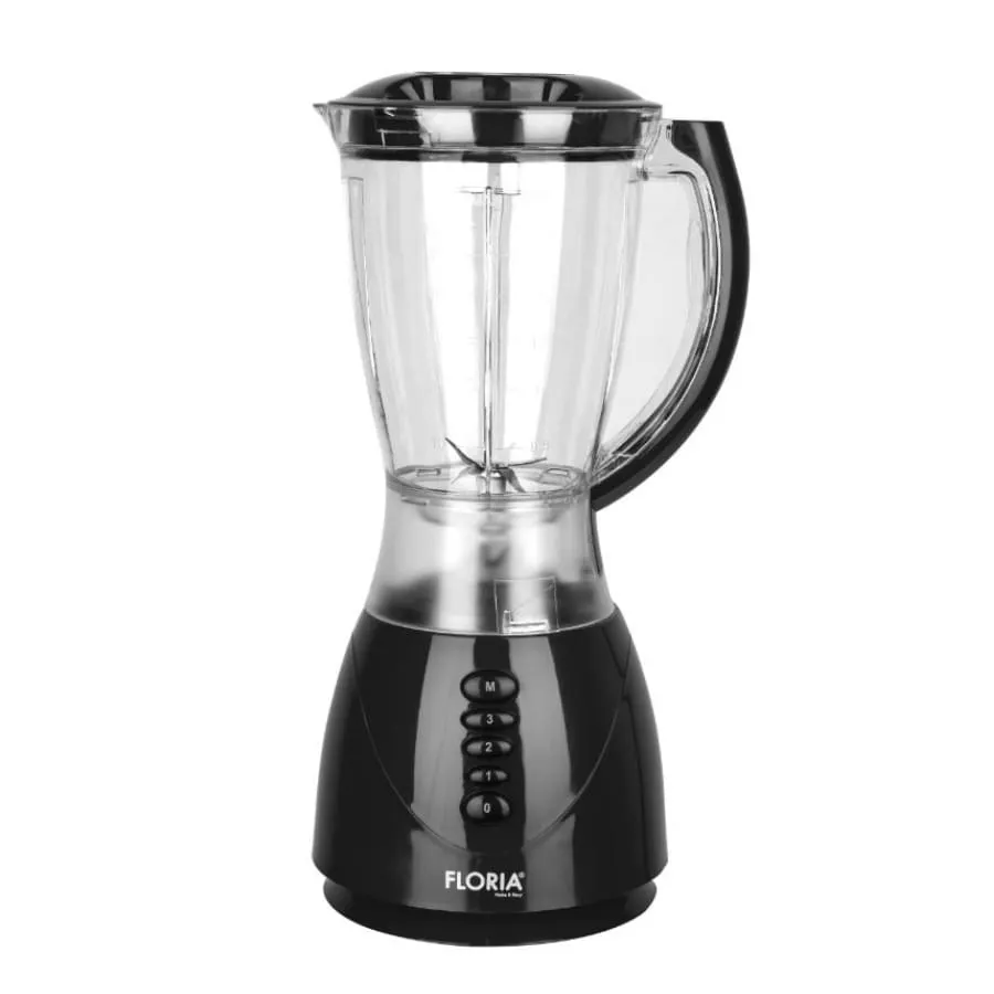Blender FLORIA ZLN-3080, 300W, 1.5L - 3 viteze, functie puls, lame otel inoxidabil