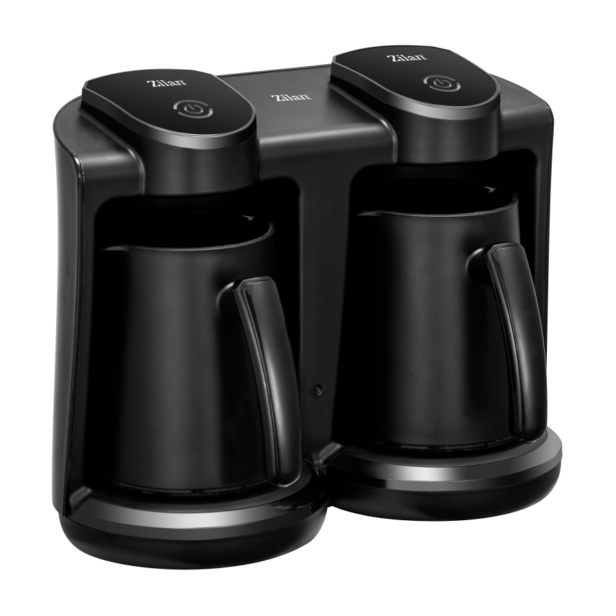 Cafetiera turceasca dubla Zilan ZLN1291 - 800W, capacitate 500ml, prepara 8 cafele simultan