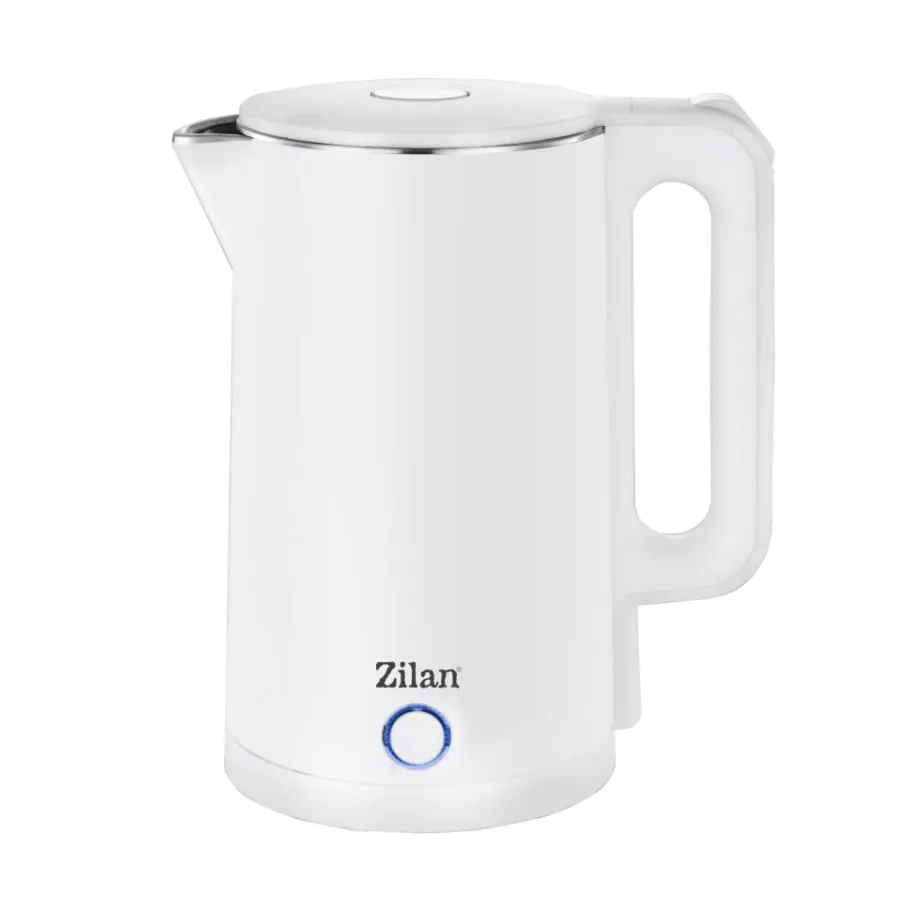 Fierbator electric Zilan ZLN1147 Alb - 1.7L, 1500W, oprire automata, indicator luminos