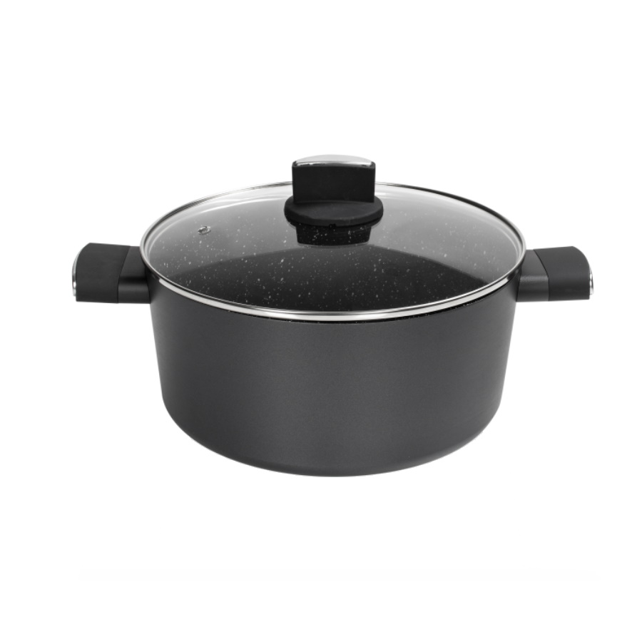 Cratita Zilan ZLN0843 cu invelis de Marmura, 24cm, 4.6L - gatire sanatoasa, 5 straturi