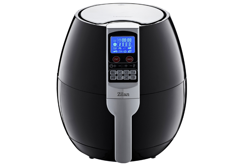 Friteuza Air Fryer digitala ZILAN ZLN-3604, 3.5L, 1500W, 8 programe, timer 30min, display LCD, negru