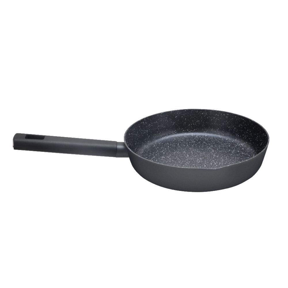 Tigaie antiadeziva Zilan ZLN0904 cu invelis din marmura ecologica - 20cm, 1.6L, compatibila inductie
