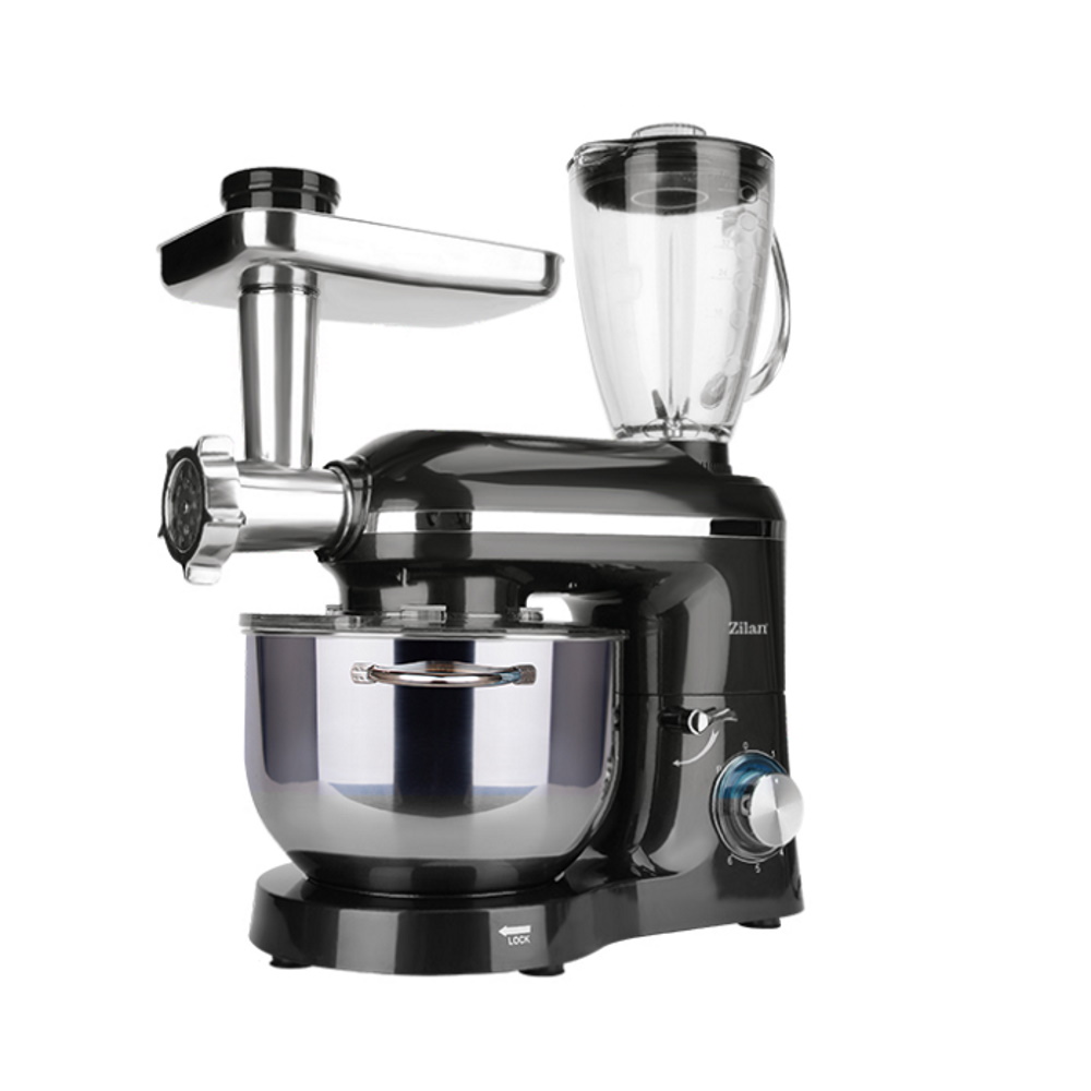 Robot bucatarie Zilan ZLN1772 - mixer, blender, masina de tocat 3 in 1, 1400W, bol inox 5.5L