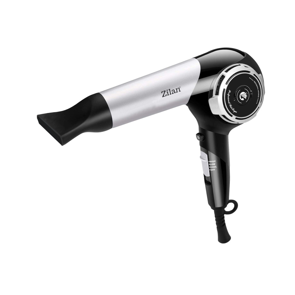 Uscator de par profesional ZILAN ZLN2946 1800W cu functie ionica anti-frizz si tehnologie turmalina-ceramica