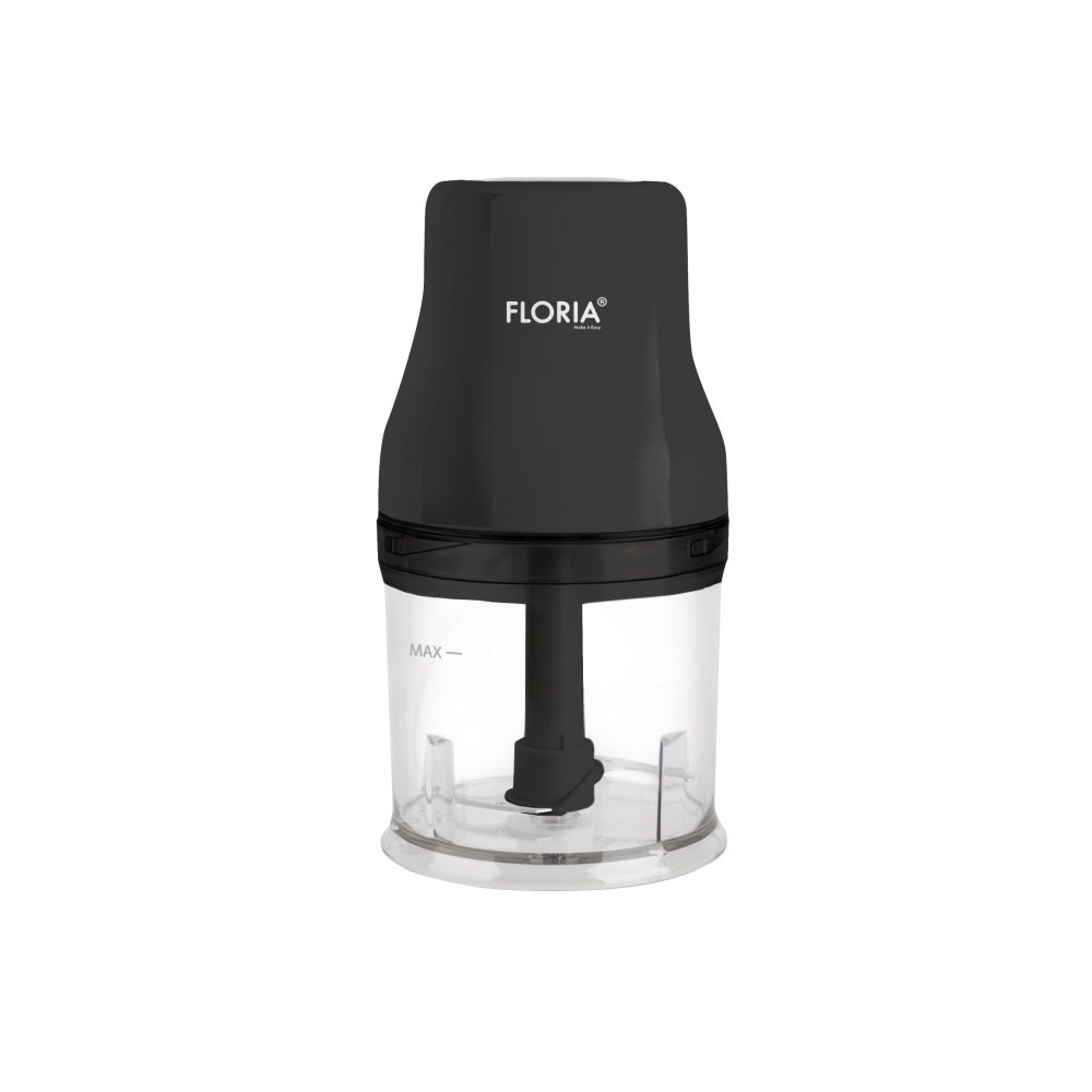 Tocator electric FLORIA ZLN3035 - 200W, bol 500ml, lame inox, design compact, negru