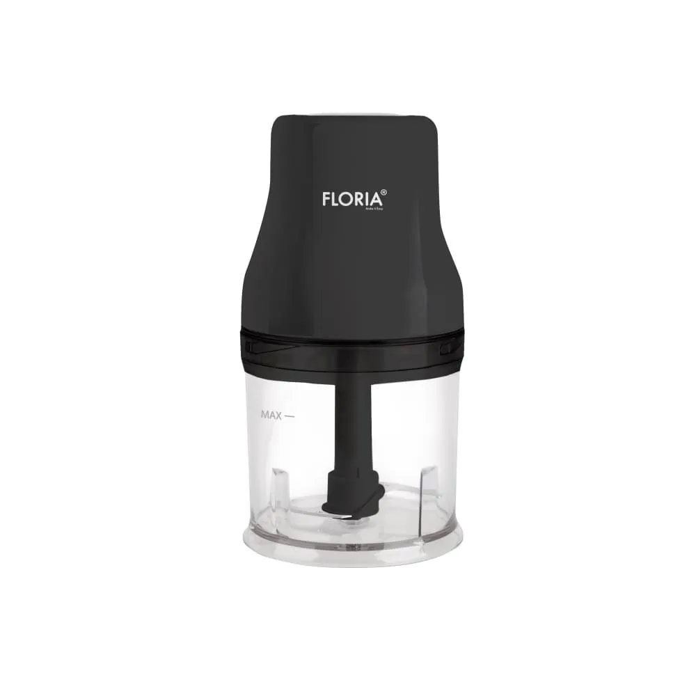 Tocator electric FLORIA ZLN3035 - 200W, bol 500ml, lame inox, design compact, negru