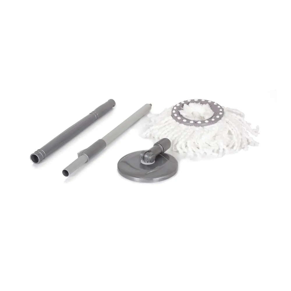 Mop rotativ Lisa ZLN4650 cu cap si coada din aluminiu - microfibra premium pentru curatenie eficienta