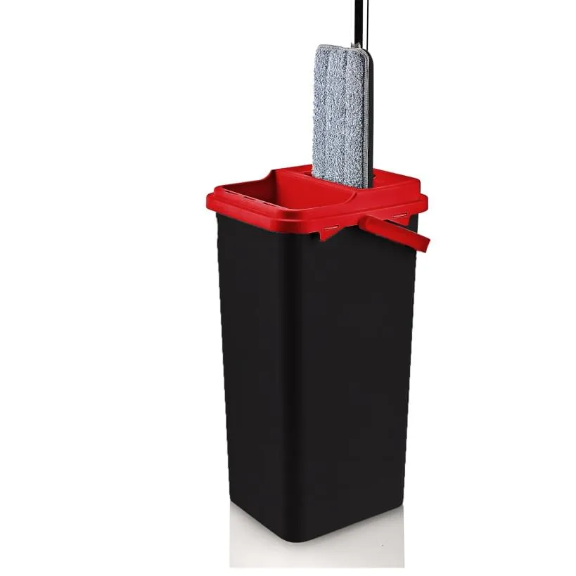 Mop cu galeata Lisa ZLN4643 - sistem complet curatenie cu laveta din microfibra detasabila 8L