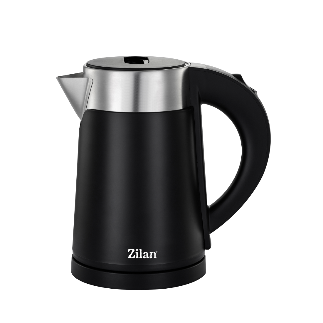 Fierbator electric Zilan ZLN3387, 800W - capacitate 0.8L, pereti dubli, inox premium, negru