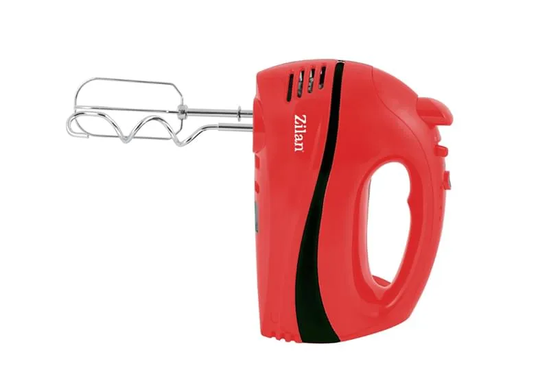 Mixer Electric ZILAN ZLN-8401, 300W, 5 Viteze + Turbo, Rosu - Ideal pentru Bucatarie