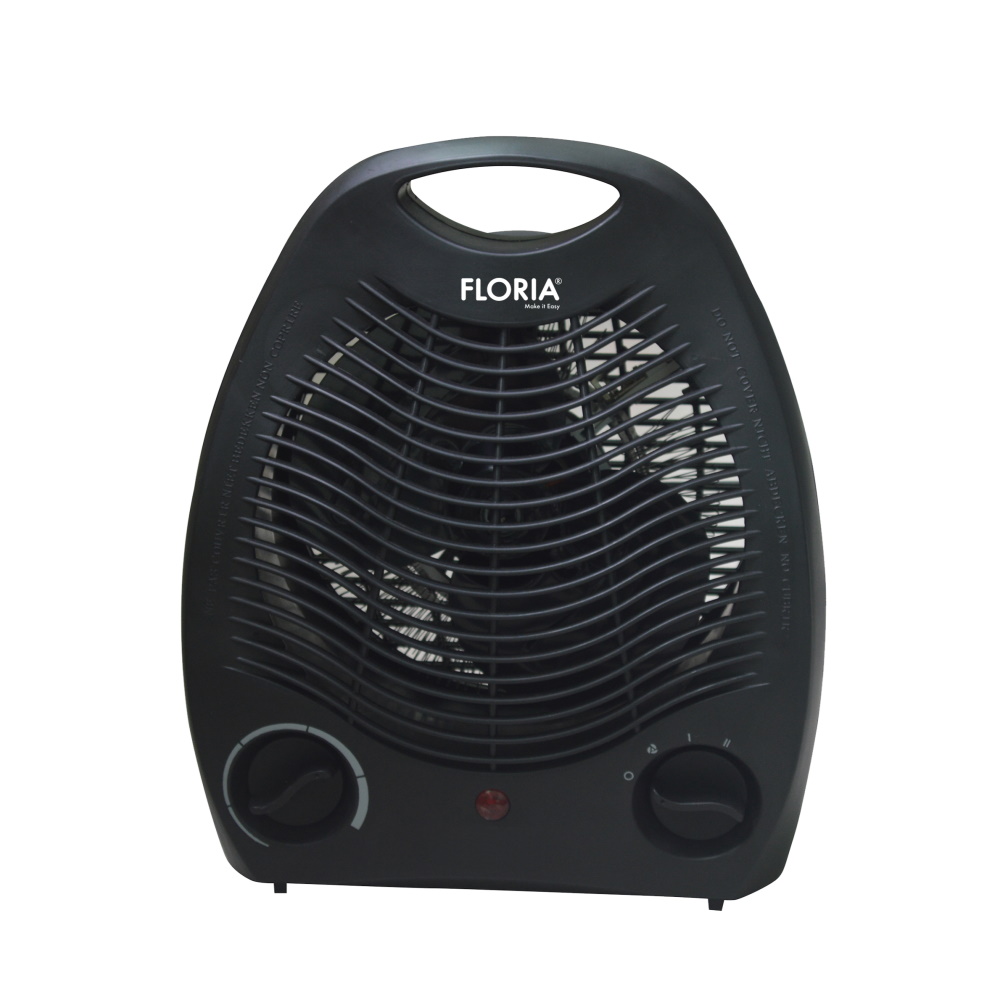 Aeroterma Floria ZLN6152 - 2000W, 2 trepte putere, termostat reglabil, design compact, negru