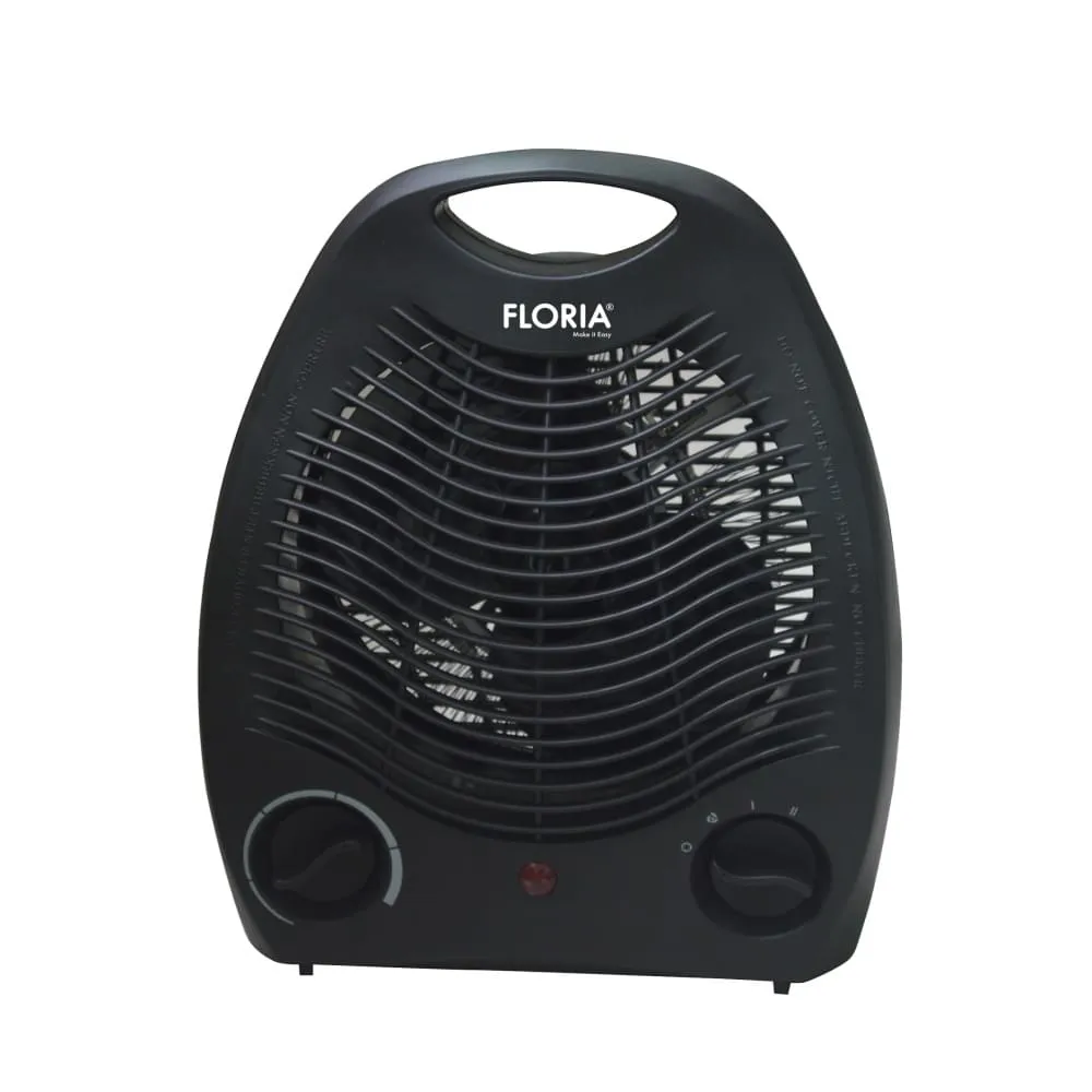 Aeroterma Floria ZLN6152 - 2000W, 2 trepte putere, termostat reglabil, design compact, negru