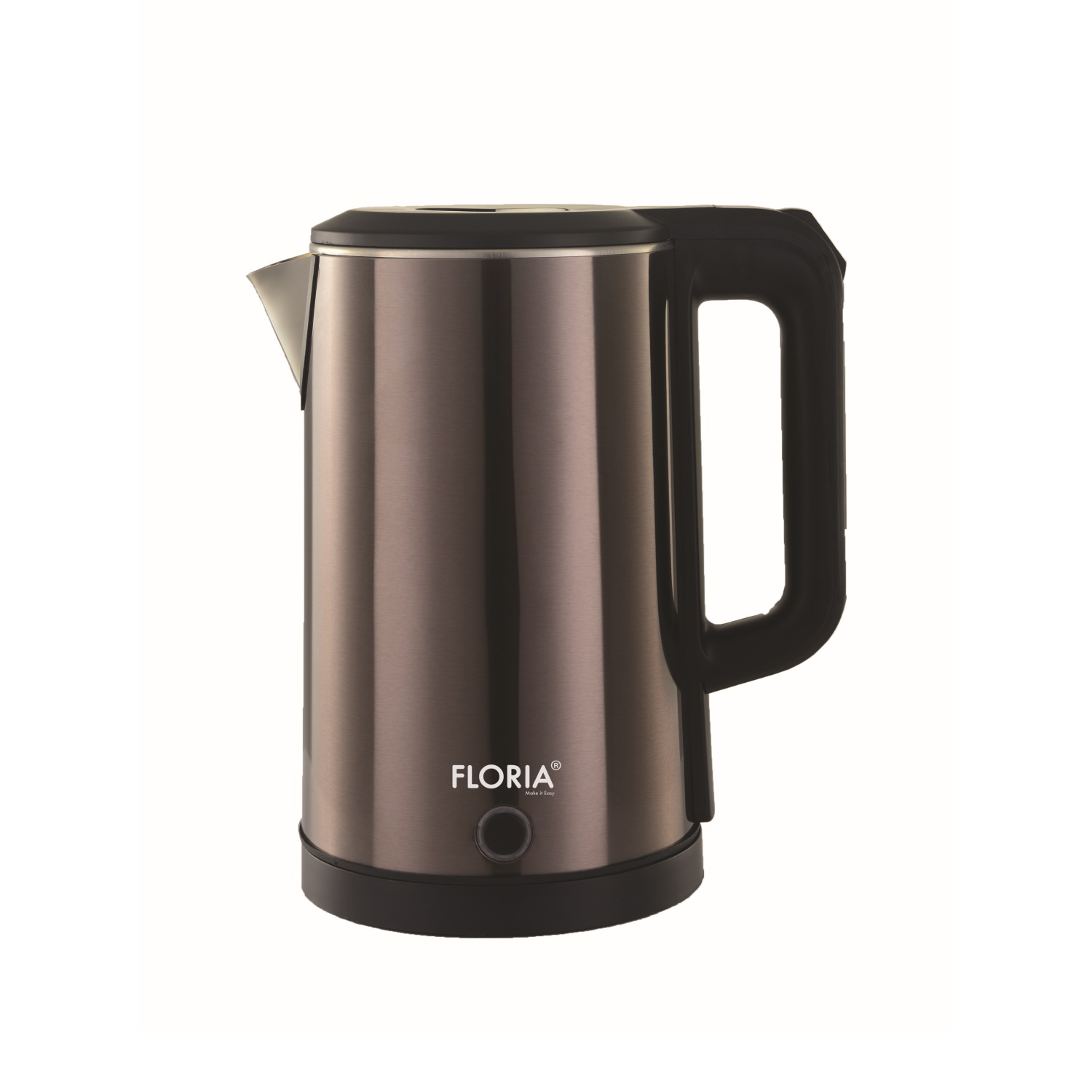 Fierbator electric Floria ZLN6142 Gri - 1.8L, 1650W, inox, baza rotativa 360°