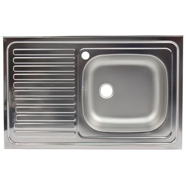 Chiuveta inox ZILAN ZLN3736 cu cuva dreapta 80x50cm - anticalcar, rezistenta si durabila