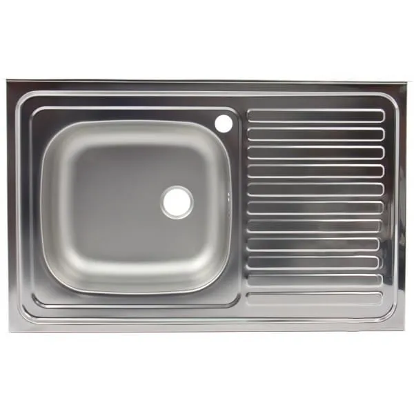 Chiuveta inox Zilan ZLN3736 80x50cm - cuva stanga, tratament anticalcar, design modern