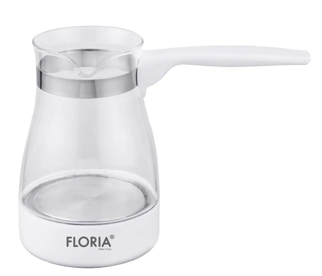 Ibric electric Floria ZLN8139 - sticla premium 0.5L, 800W, design alb elegant
