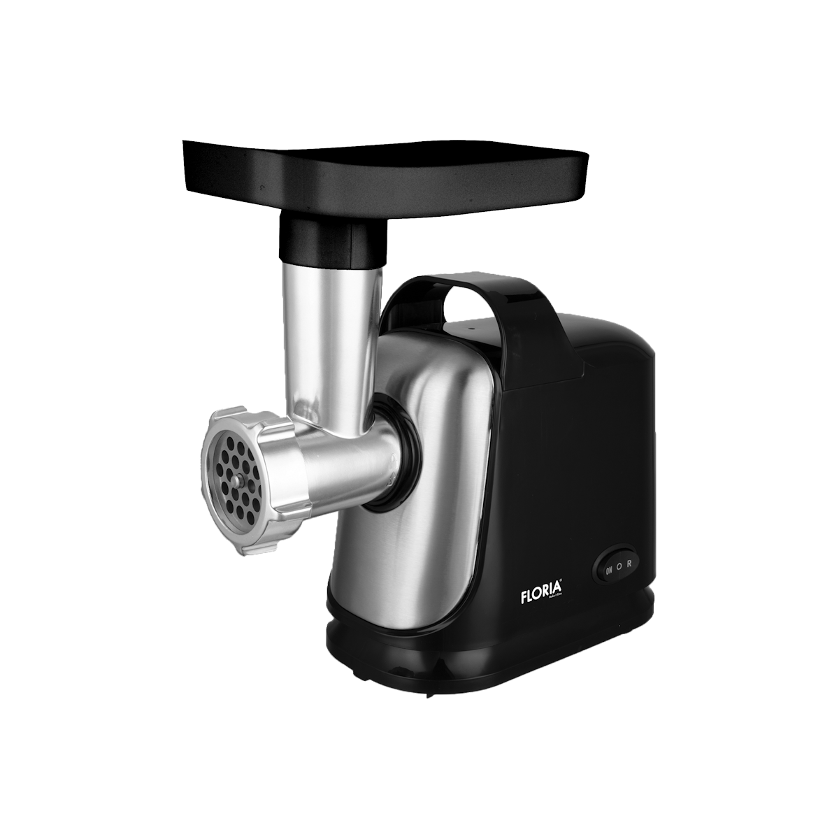 Masina de tocat Floria ZLN7965, 1300W - neagra cu functie revers si 2 site, lama otel inox