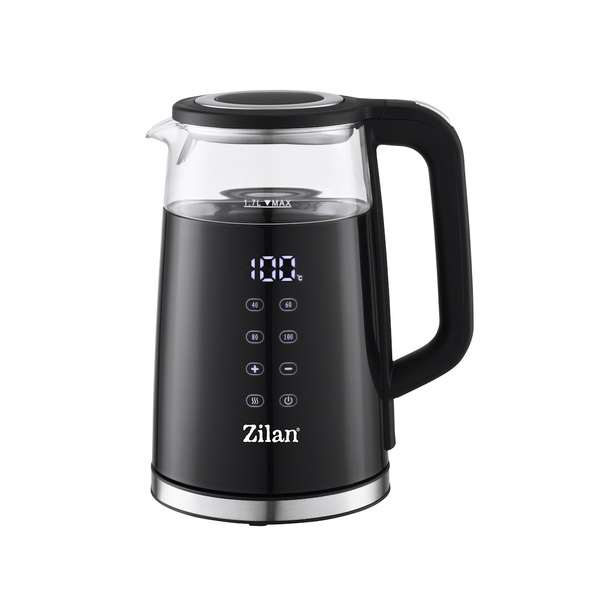 Fierbator electric Zilan ZLN7859, 2200W - ecran digital, control temperatura 40-100°C, capacitate 1,7 L