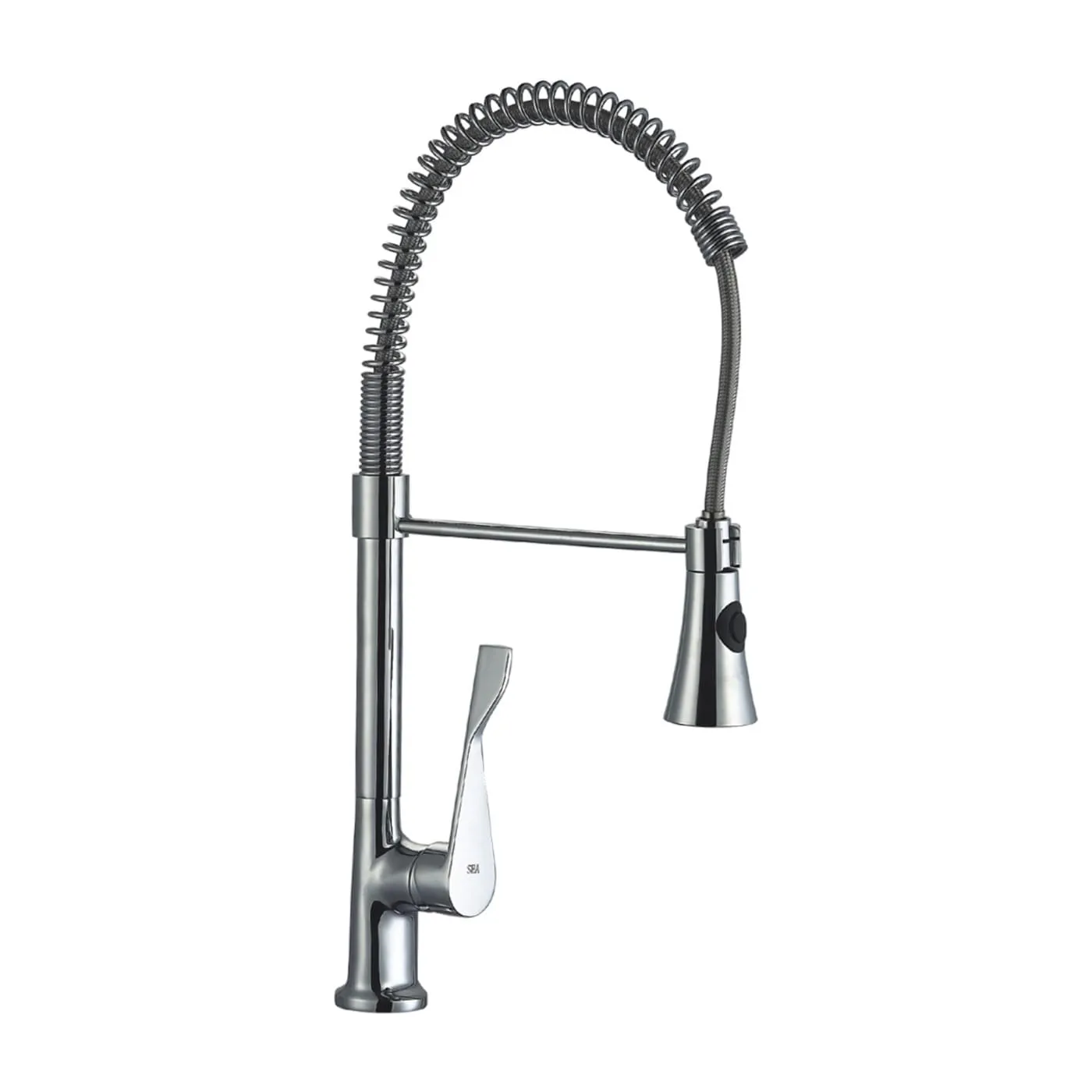 Baterie bucatarie Z-Inox ZLN8153, cu gat flexibil 45cm - corp alama cromata, dubla functie stropire