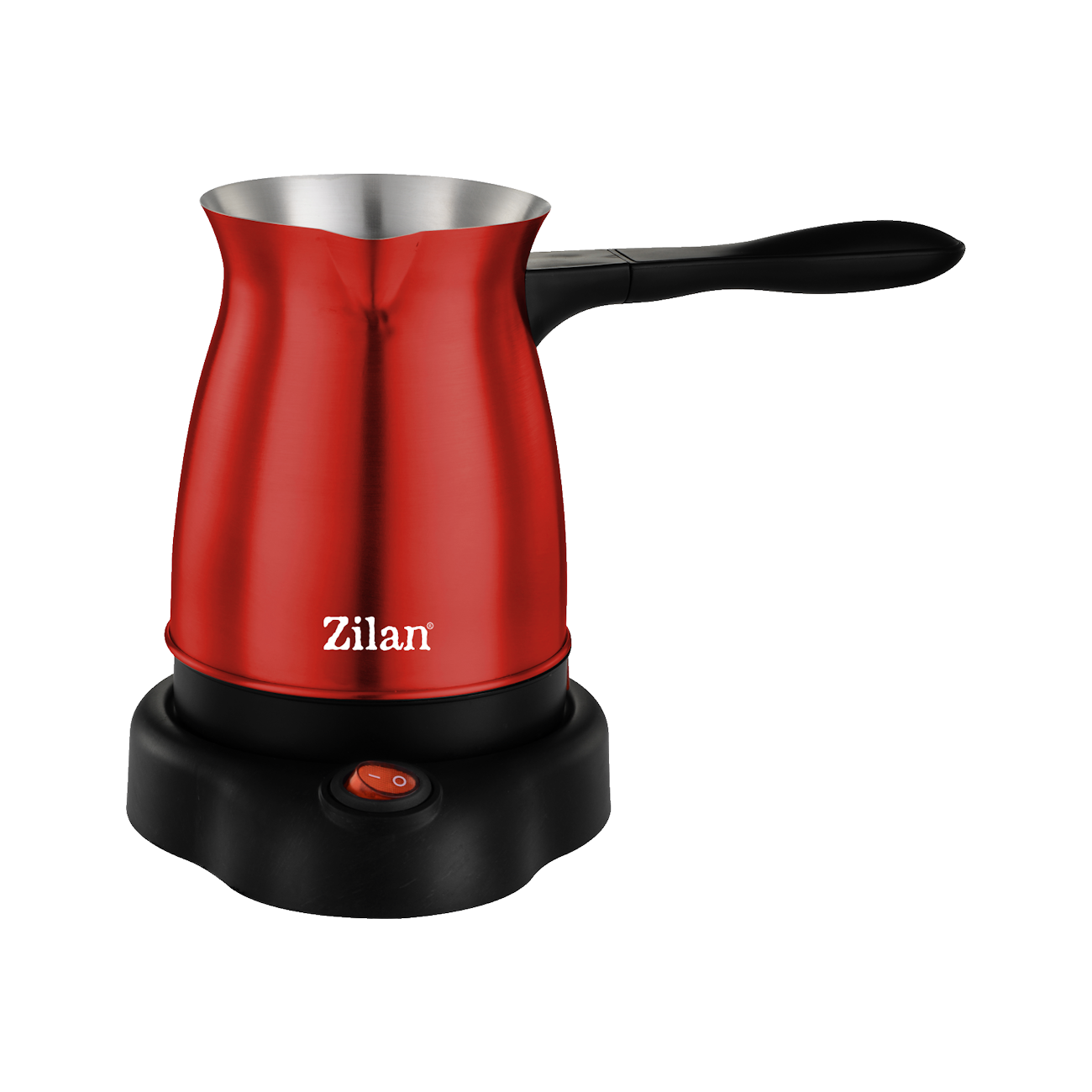 Ibric electric Zilan ZLN3627, rosu - 600W, capacitate 6 cesti, conector rotativ 360°