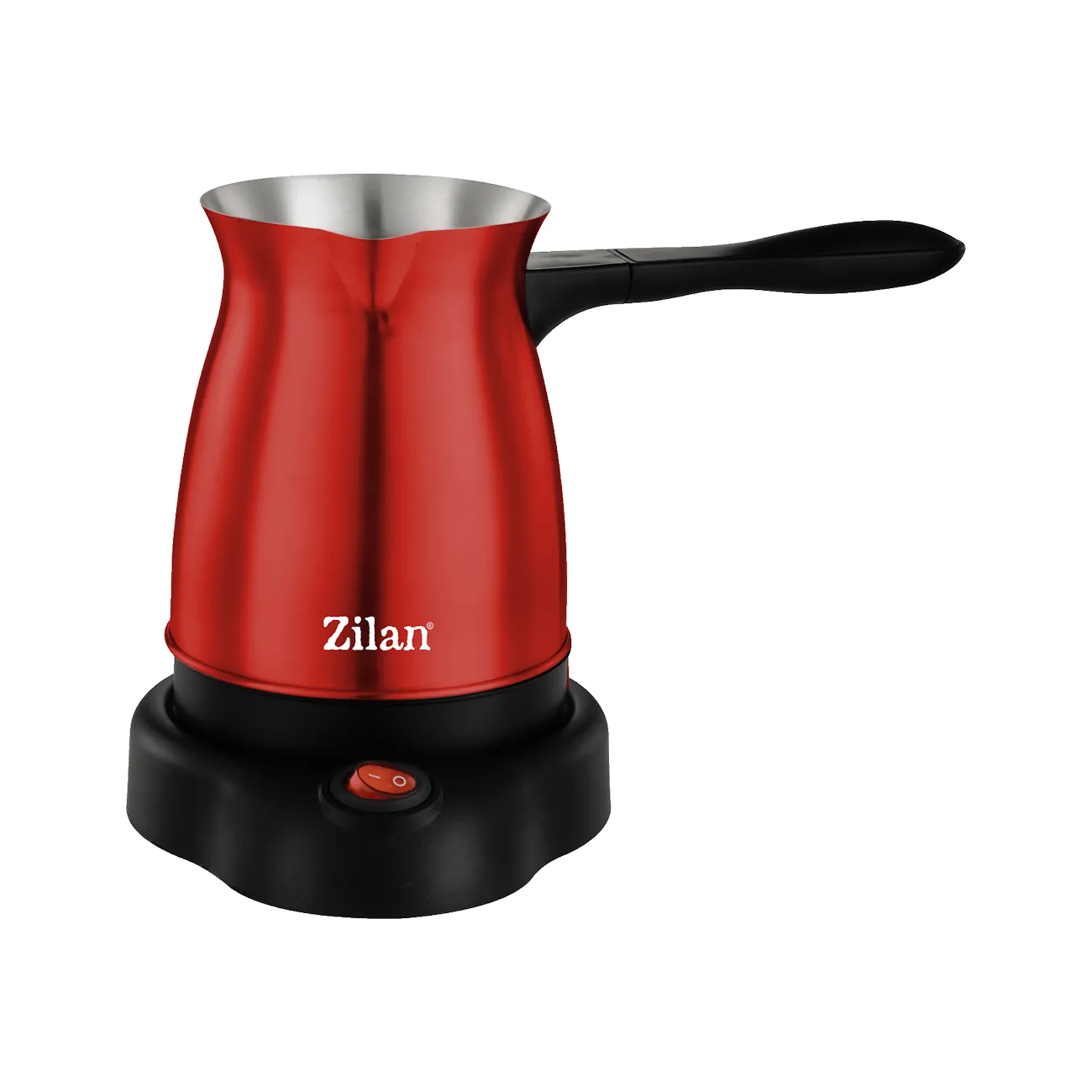 Ibric electric Zilan ZLN3627, rosu - 600W, capacitate 6 cesti, conector rotativ 360°