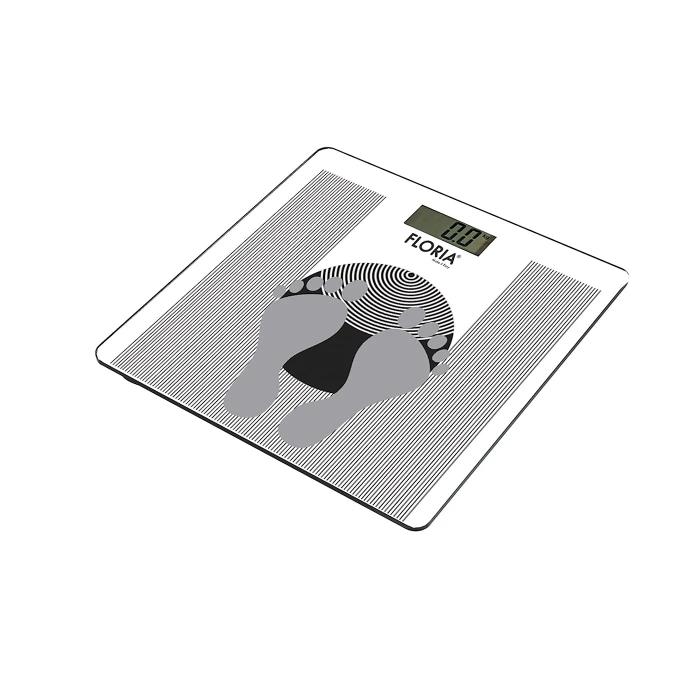 Cantar electronic digital Floria ZLN7682 - capacitate 150kg, pornire automata, design modern, gri