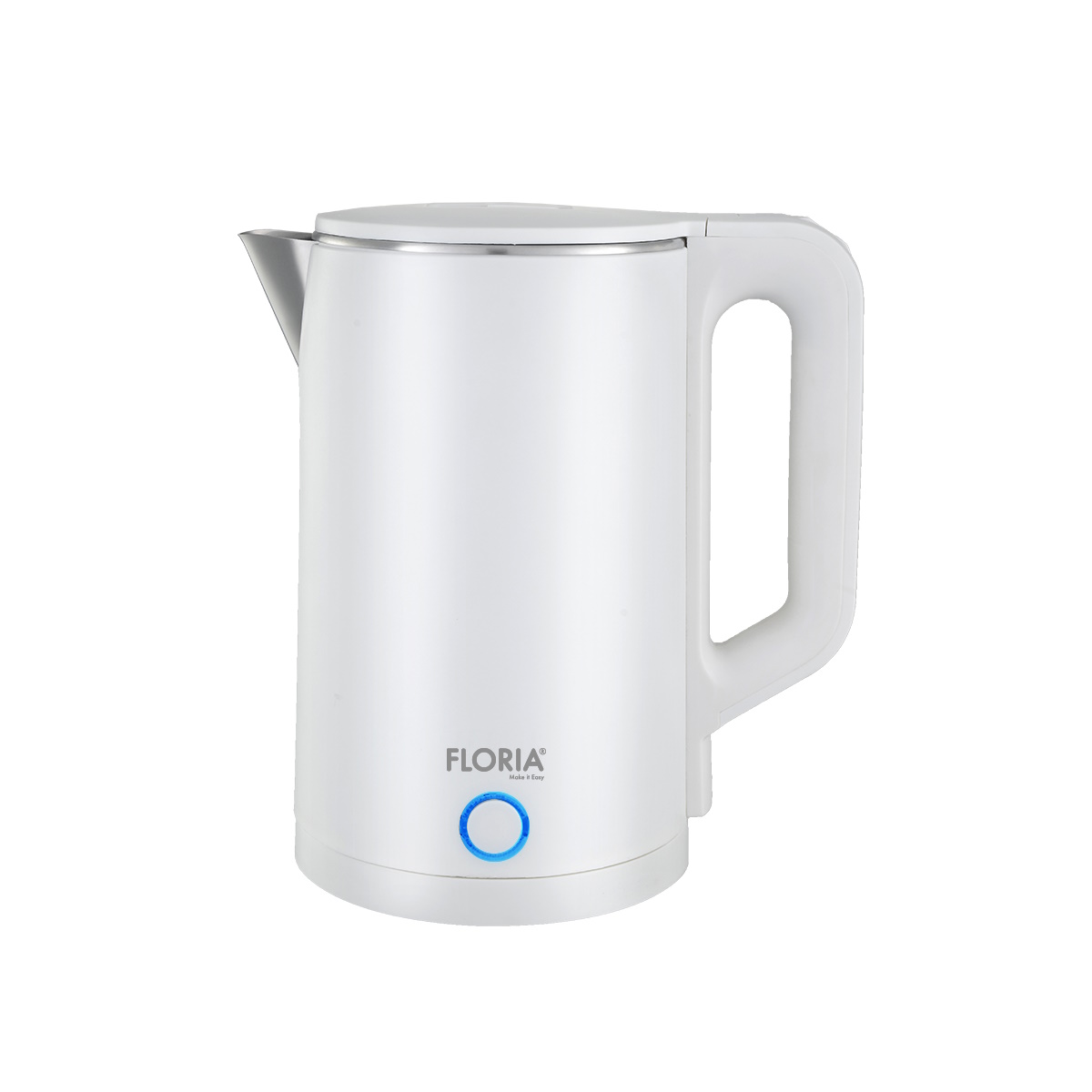 Fierbator electric Floria ZLN4920 - 2L, 1500W, protectie supraincalzire, design sigur cu perete dublu