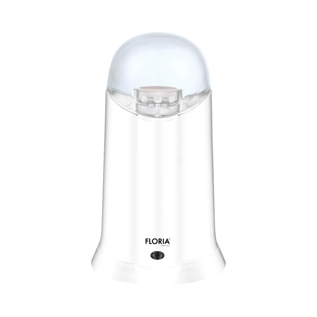 Rasnita electrica Floria ZLN3085, 200W - capacitate 60g, cuva inox, design alb elegant