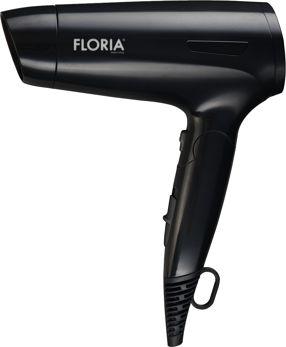 Uscator de par profesional Floria ZLN9402, 1600W, functie ionica, 3 trepte temperatura, design compact pliabil