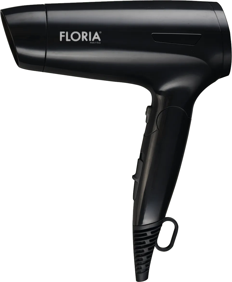 Uscator de par profesional Floria ZLN9402, 1600W, functie ionica, 3 trepte temperatura, design compact pliabil