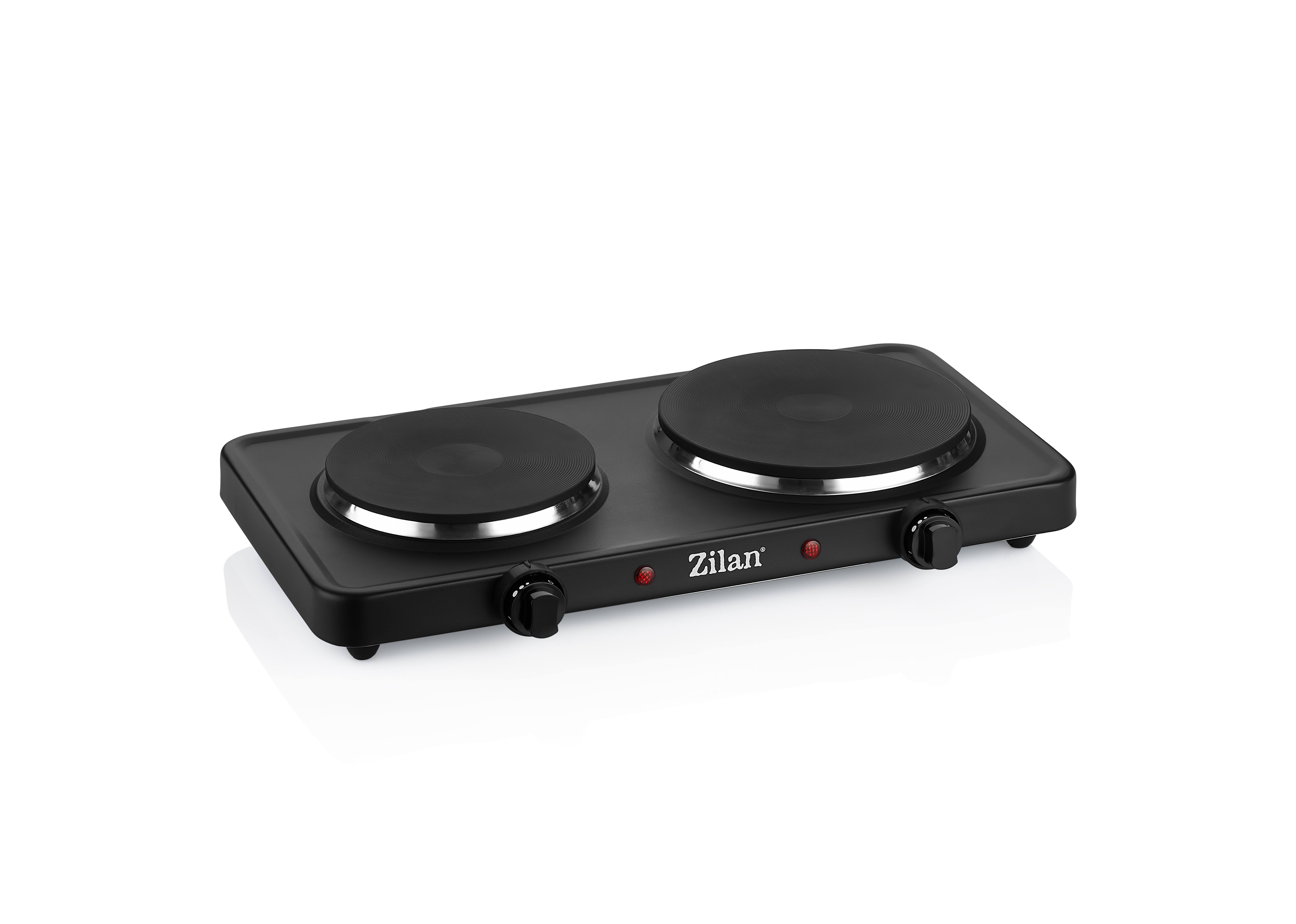 Plita electrica dubla Zilan ZLN-2181, 2500W, termostat reglabil, protectie supraincalzire - negru