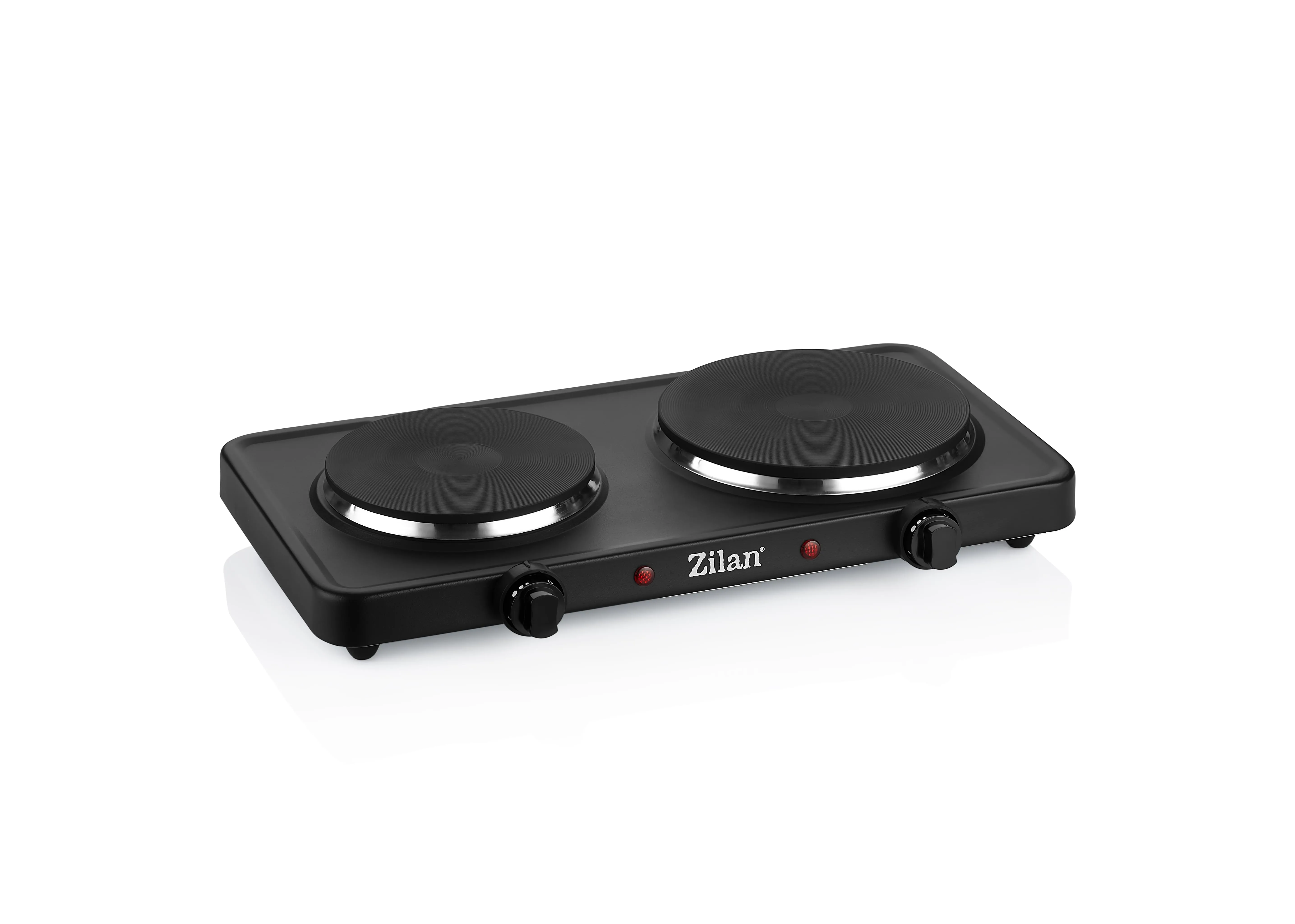 Plita electrica dubla Zilan ZLN-2181, 2500W, termostat reglabil, protectie supraincalzire - negru