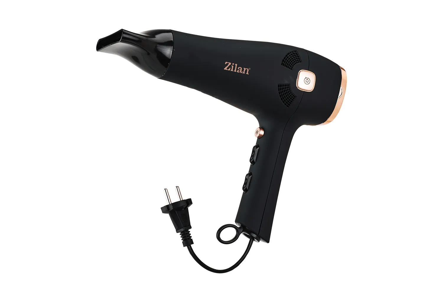 Uscator de par profesional Zilan ZLN9143, 2000W, tehnologie ionica, 3 trepte temperatura, concentrator si difuzor incluse