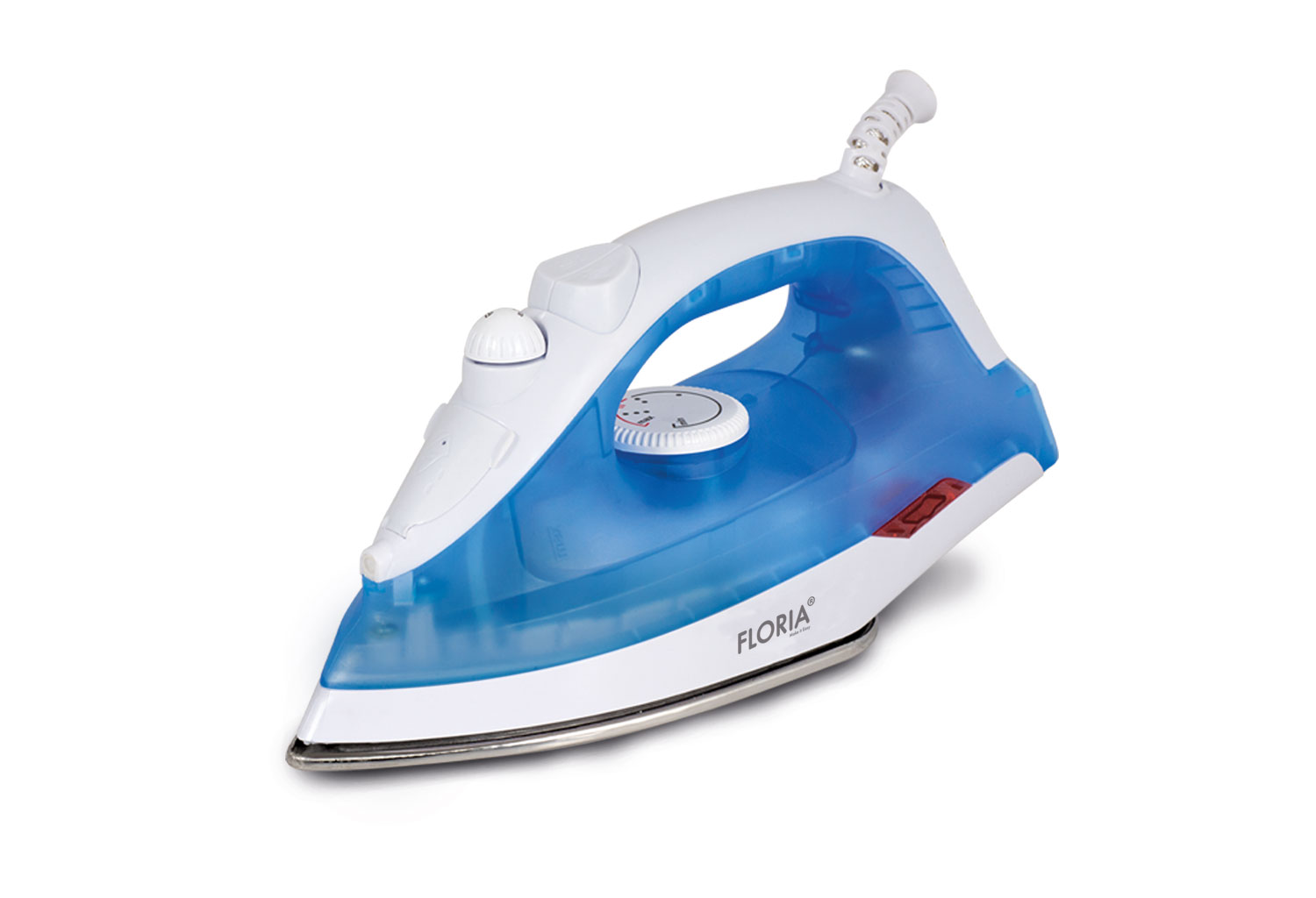 Fier de calcat Floria ZLN9686 - 1600W, rezervor 180ml, talpa inox, abur vertical