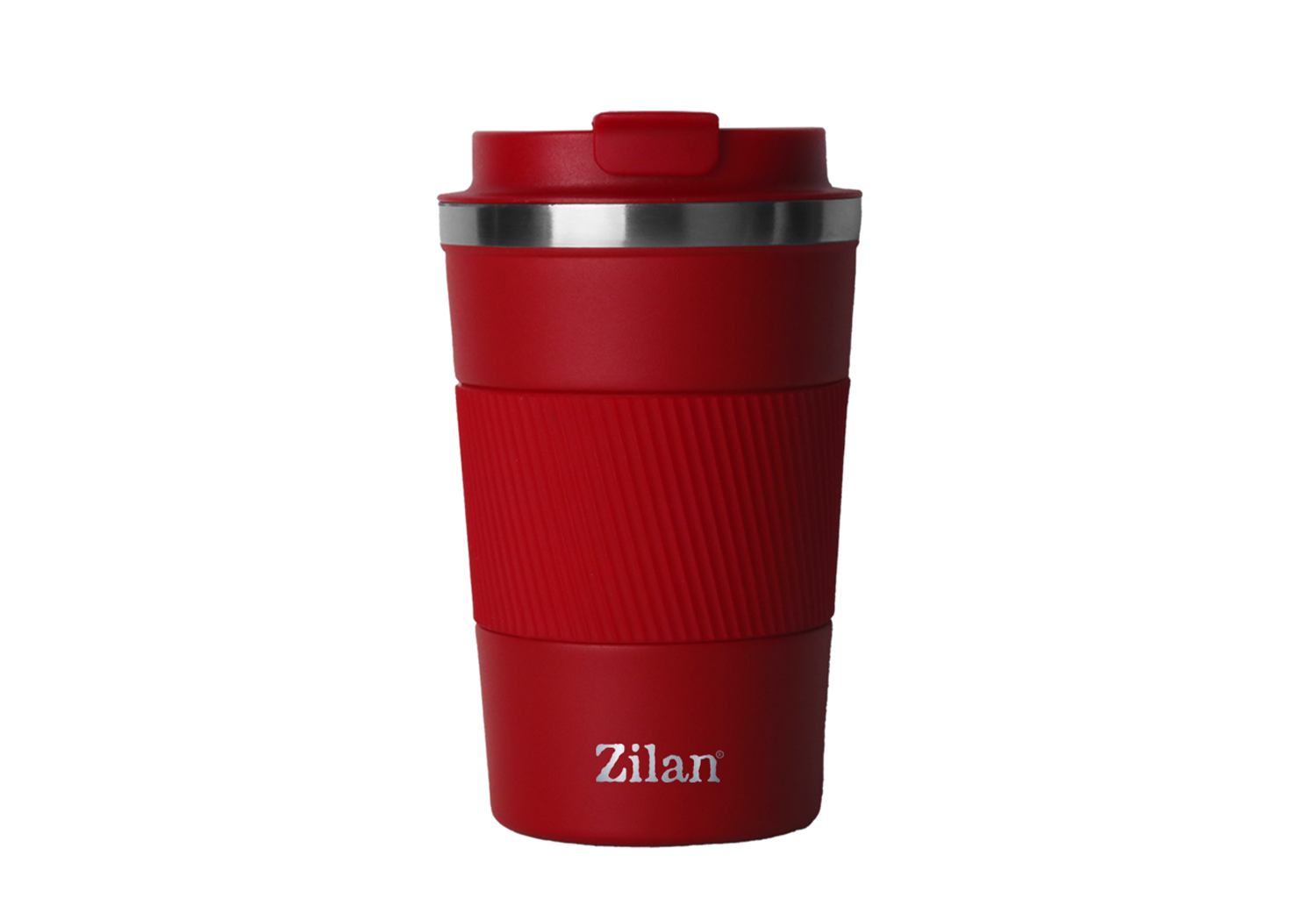 Cana termos Zilan ZLN9924 - 510ml, Inox, pereti dubli, rosu - mentine temperatura 6-12h