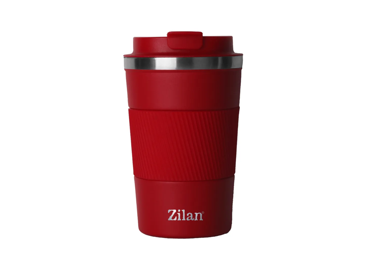 Cana termos Zilan ZLN9924 - 510ml, Inox, pereti dubli, rosu - mentine temperatura 6-12h