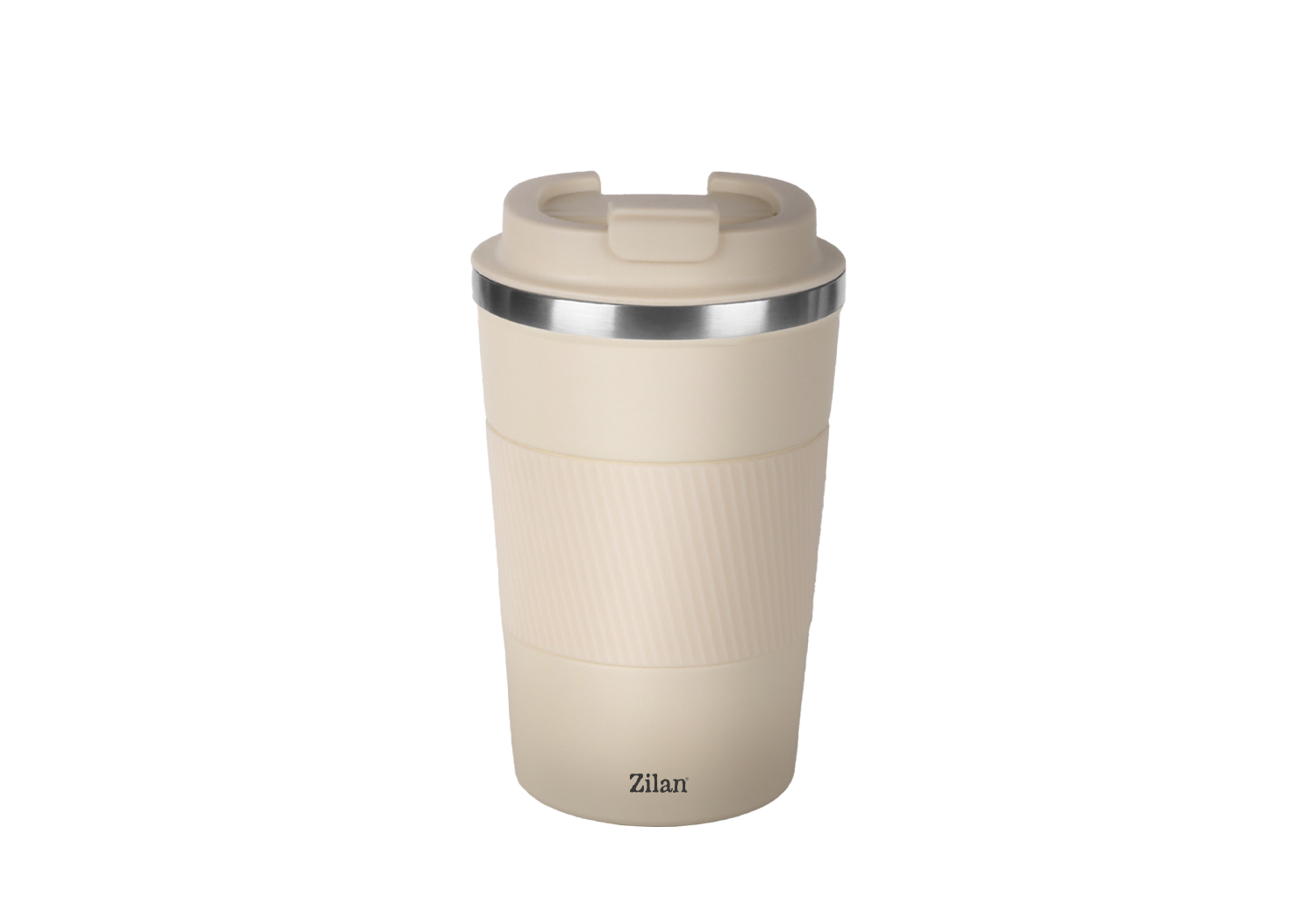 Cana termos Zilan ZLN9877 380ml - inox, perete dublu, mentine temperatura 8h, crem