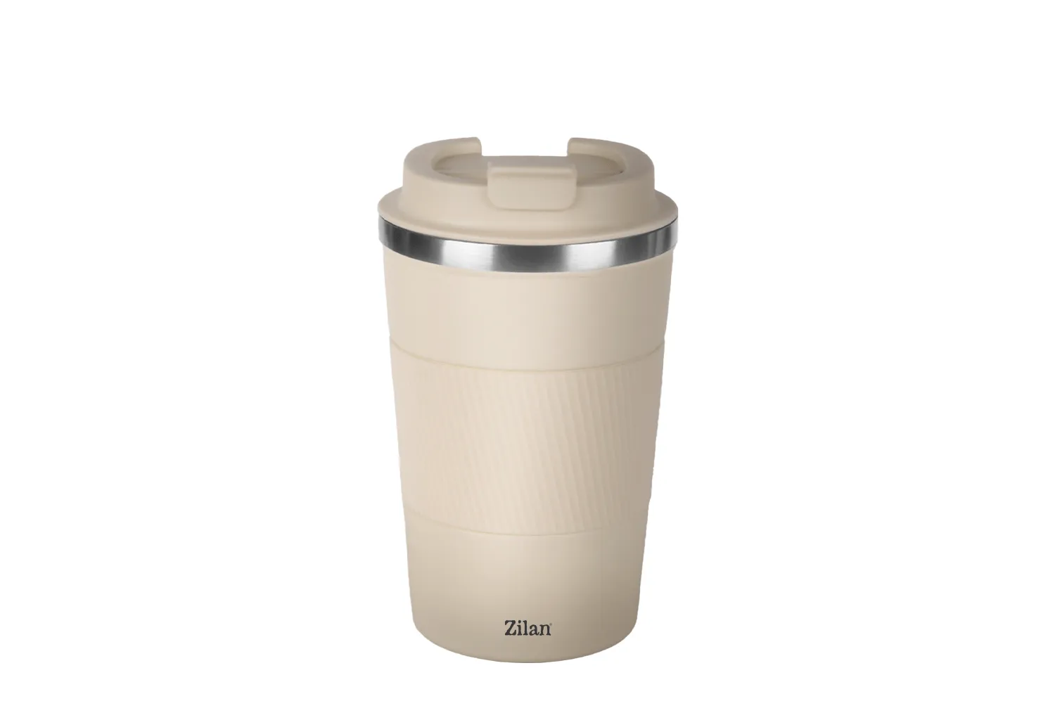 Cana termos Zilan ZLN9877 380ml - inox, perete dublu, mentine temperatura 8h, crem