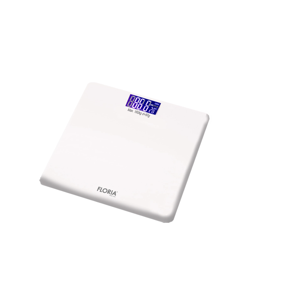 Cantar electronic de persoane Floria ZLN1988 - display LCD, sticla premium, capacitate 180kg