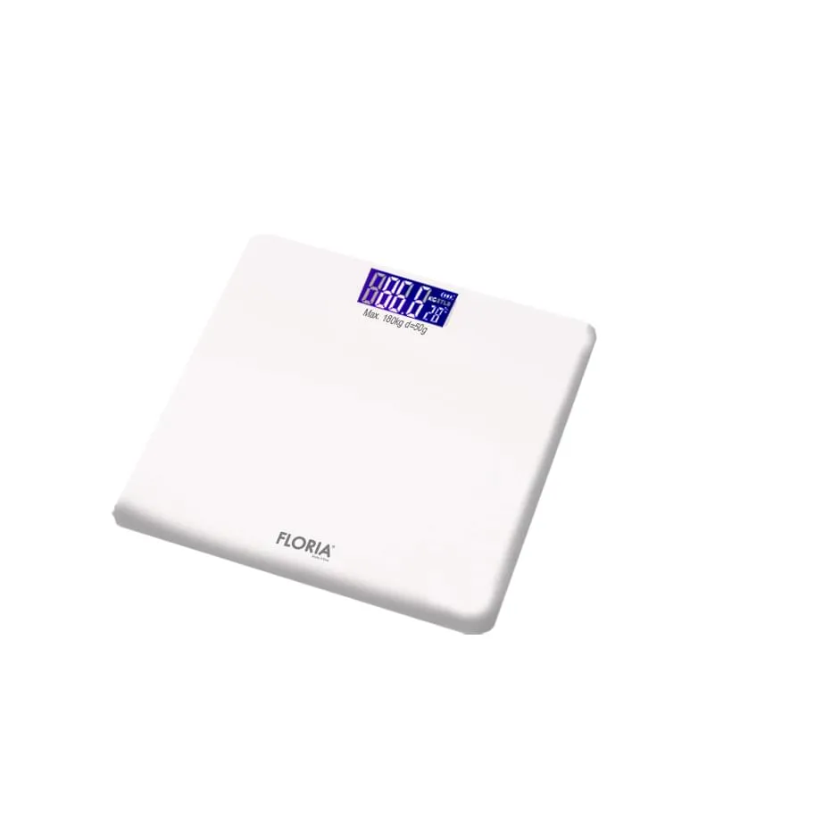 Cantar electronic de persoane Floria ZLN1988 - display LCD, sticla premium, capacitate 180kg